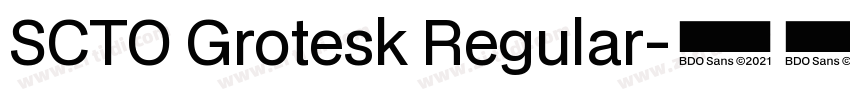 SCTO Grotesk Regular字体转换